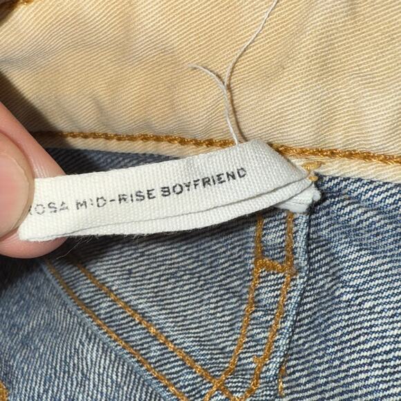 Rag & Bone Women’s Sz 30 Rosa Mid Rise Boyfriend Jeans in Washington Wash - Picture 4 of 7